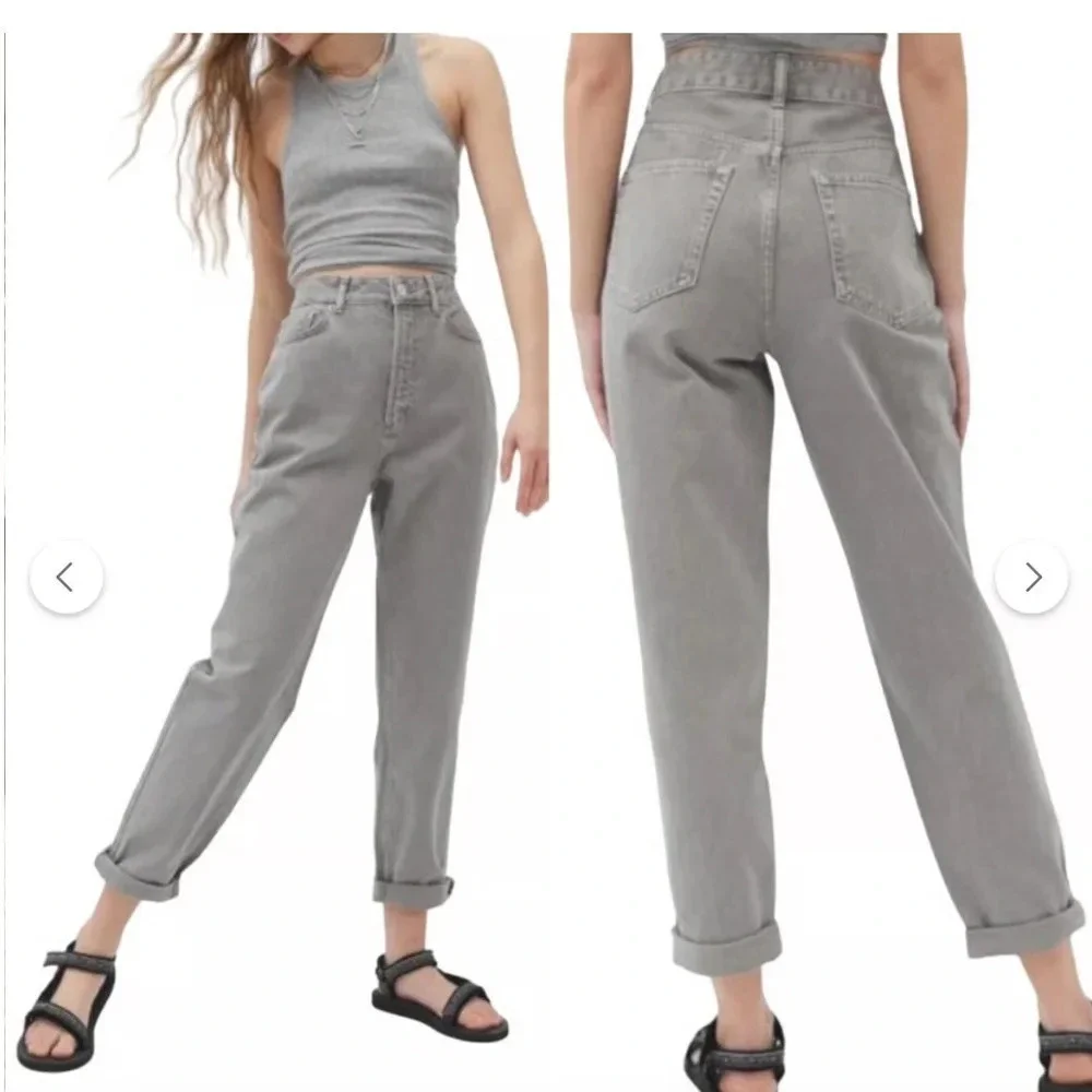 Urban Outfitters BDG Mom High-Rise Jeans Washed Gray Women's Size 29 EUC